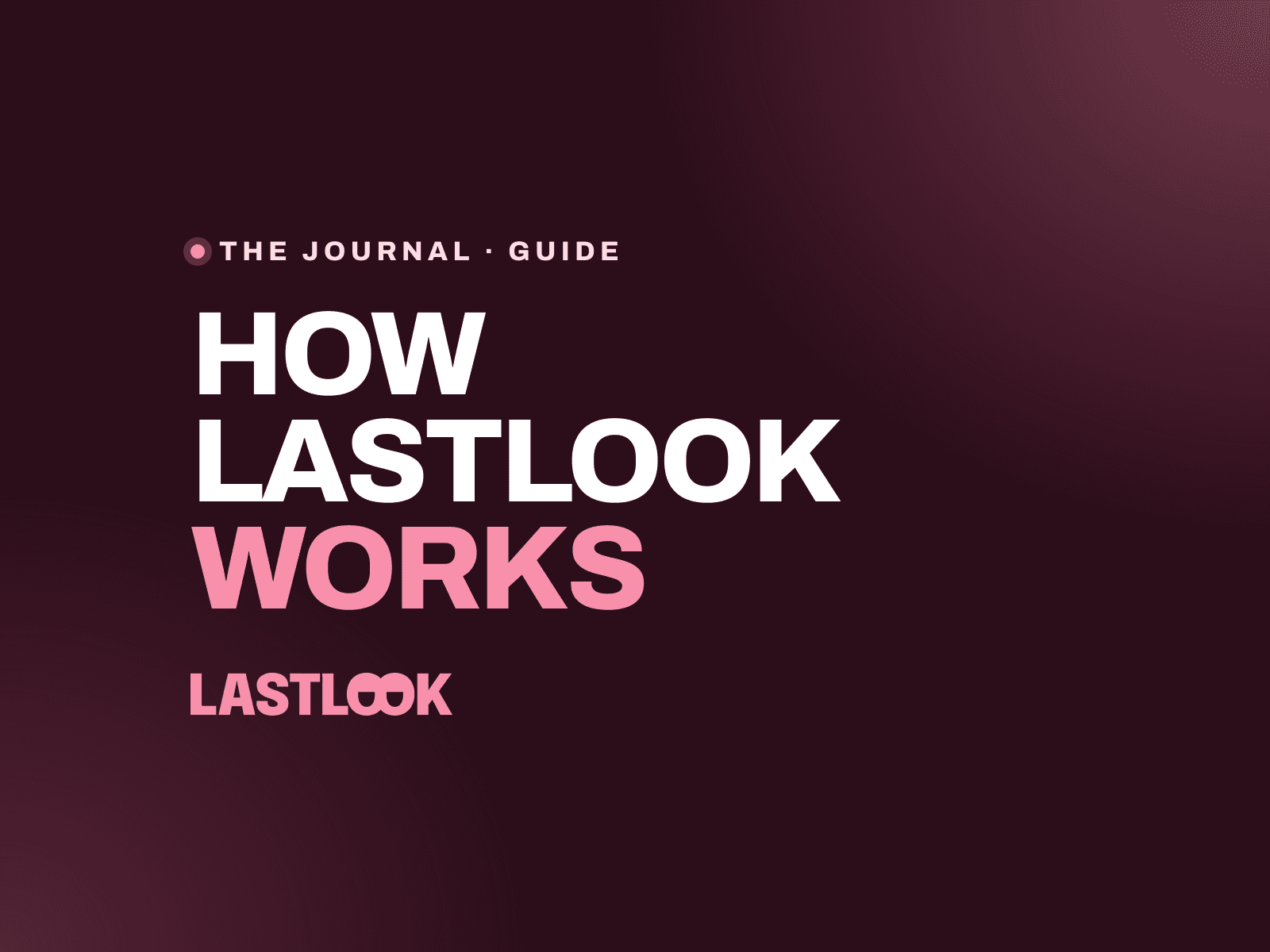 The Journal: How LASTLOOK works